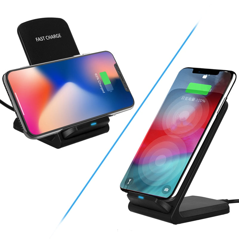 30W Qi Wireless Charger Stand for iPhone 12 pro SE2 XS 8 X Samsung S9 S10 S20 Fast Wireless Charging Station Phone Charger Stand
