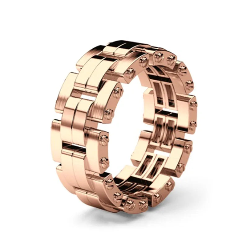 NUNCAD Classic Creative Gold Silver Color Crystal Rings Men Women Punk Rings Fashion Female Party Jewelry Wedding Bridal Gift