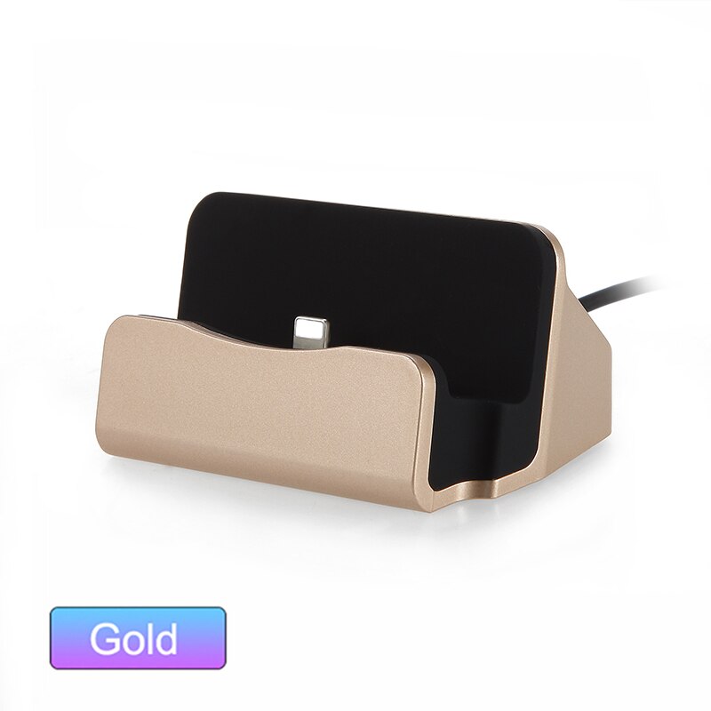 Docking Station Charger For iPhone Android Type C Desktop Charging Port Sync Cradle Dock Stand Holder Micro USB-C Phone Chargers