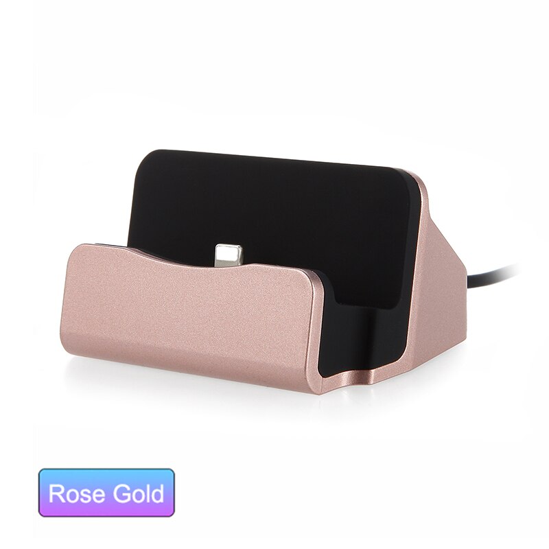 Docking Station Charger For iPhone Android Type C Desktop Charging Port Sync Cradle Dock Stand Holder Micro USB-C Phone Chargers