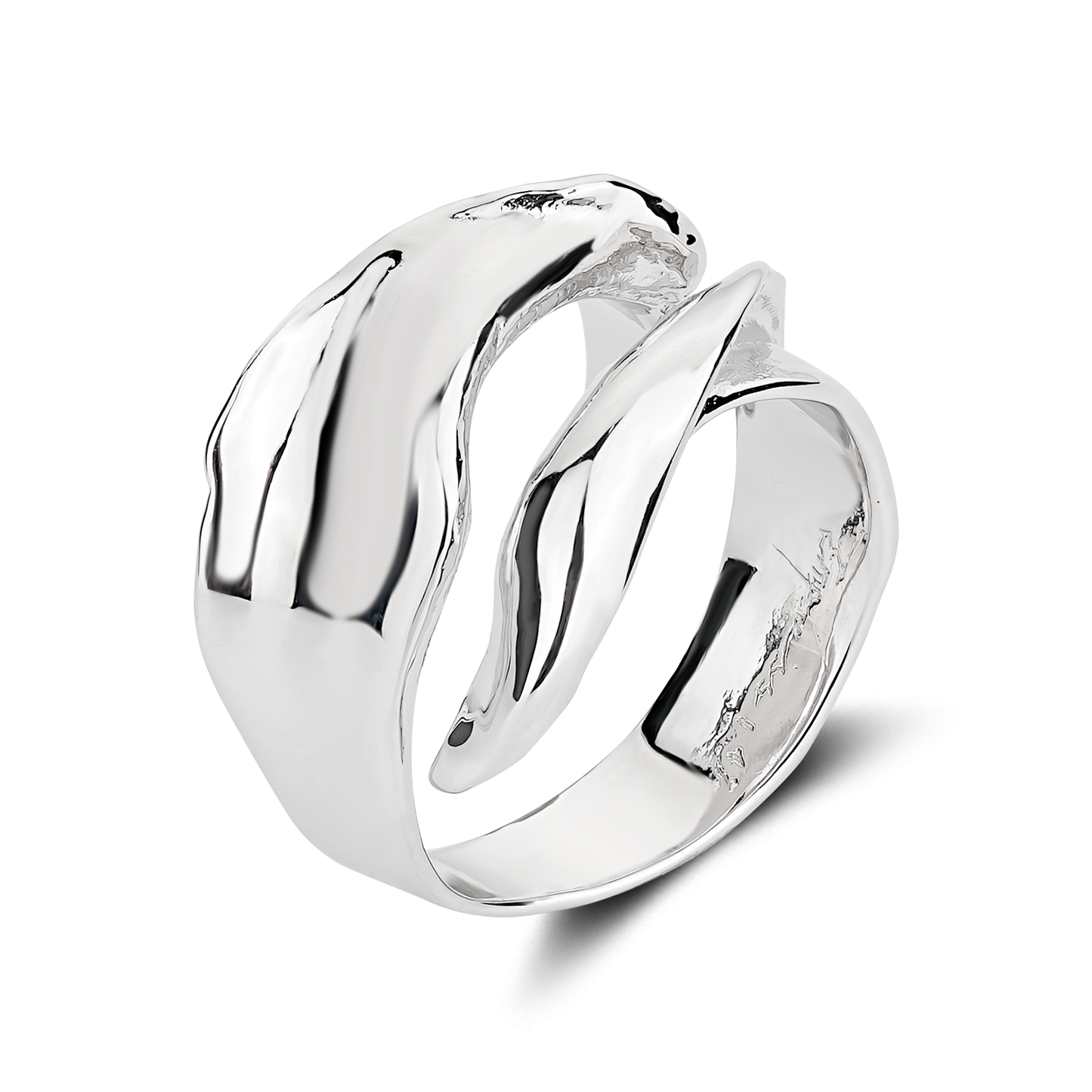 Empress47cermin Moon Flap Ring Original Design Normcore 925 Silver Ring Men and Women Daily Work Clothing Gift