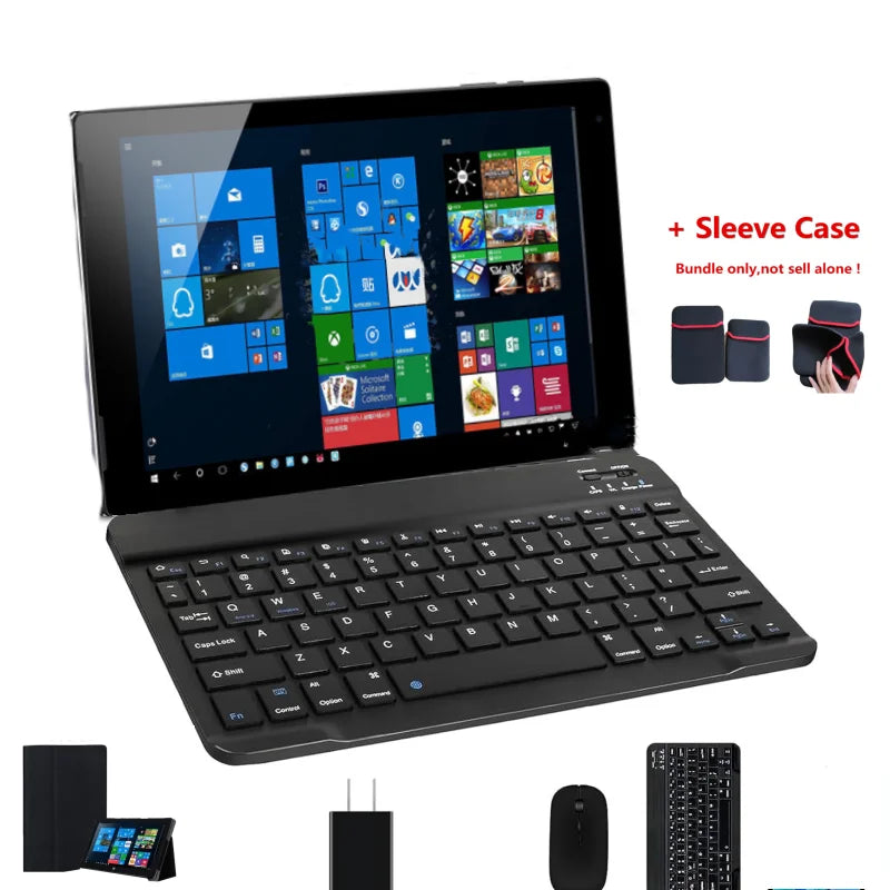 10.1 INCH 2in1 Windows 10 Tablet PC 4GB RAM 64GB ROM P7 Dual Camera1920 x 1280 IPS HDMI-Compatible 64 Bit USB 3.0 Quad Core