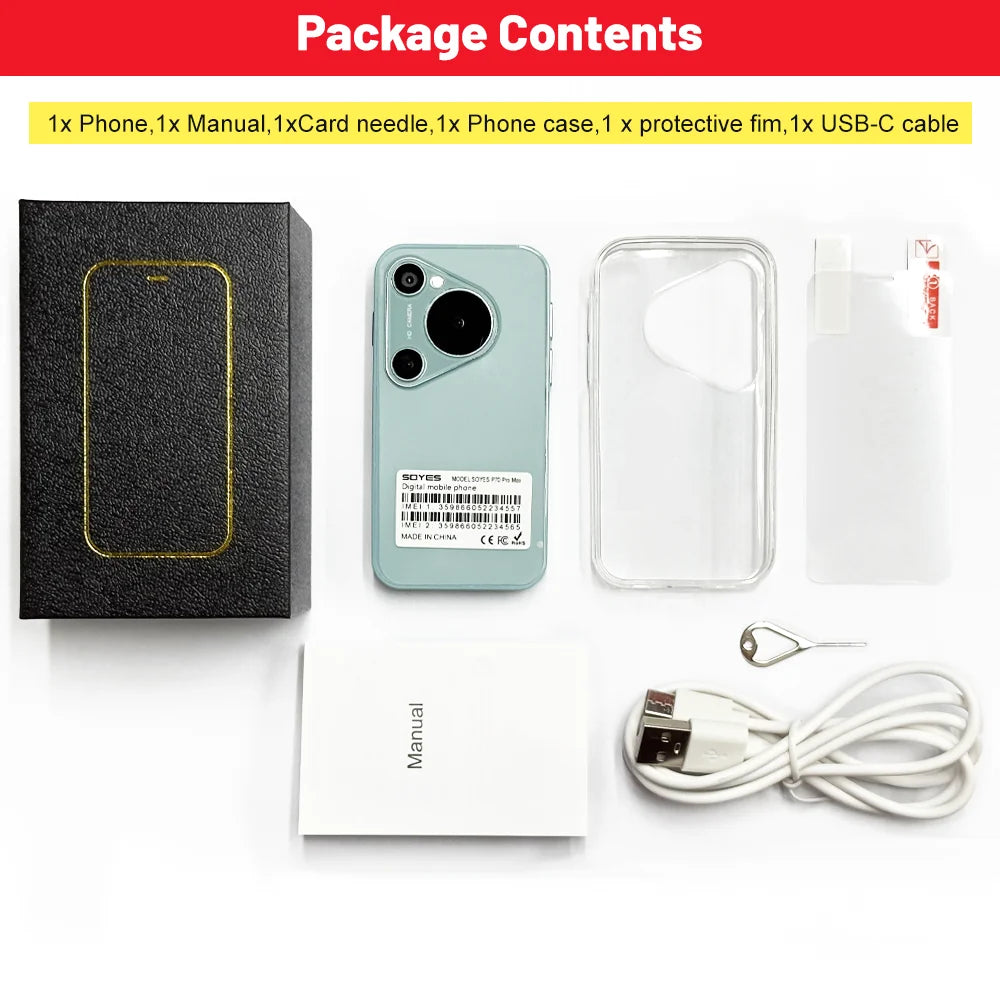 World Premiere SOYES P70 Pro Max Mini Smartphone Android8.1 3.0 Inches 16GB 2000mAh Face ID Dual SIM Standby Play Store 3G