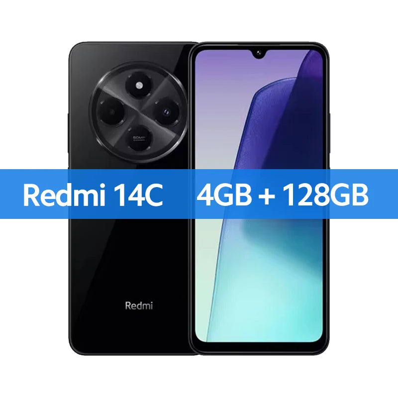 Xiaomi Global Version Redmi 14C Smartphone MediaTek Helio G81-Ultra 50MP AI Dual camera 5160mAh 6.88" 120Hz Display HyperOS
