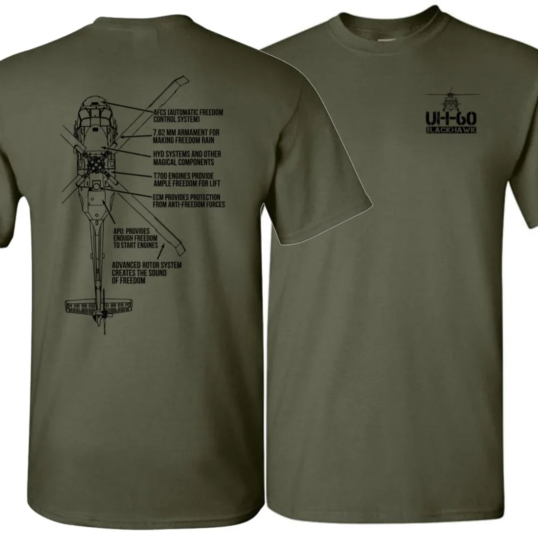 Summer Cotton Short Sleeve O-Neck Mens T Shirt New S-3XL Creative Design UH-60 Black Transport Helicopter T-Shirt.harajuku Hawk