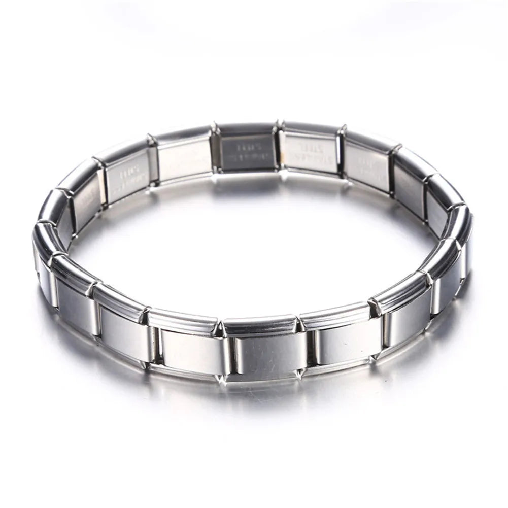 European and American hot selling simple and fashionable stainless steel engraved bracelet, personalized and versatile, titanium