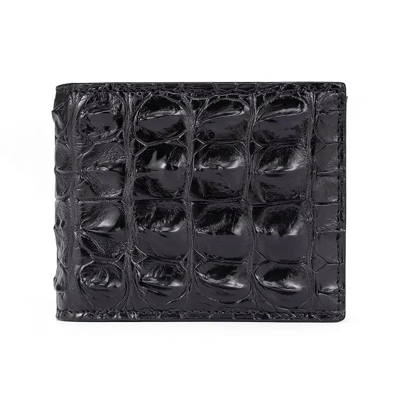 New Fashion Business Men's Alligator Wallets Crocodile Genuine Leather Short Organizer Wallet Boy Brand Luxury Card Holder Purse
