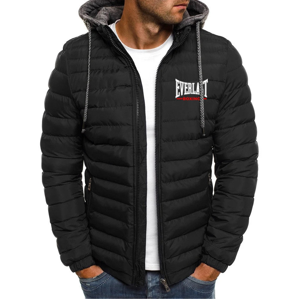 Everlast 2025 Autumn Winter Man's Seven-color Cotton-padded Hoodies Cold Resistant Mountaineering Clothing Coat Leisure Jacket