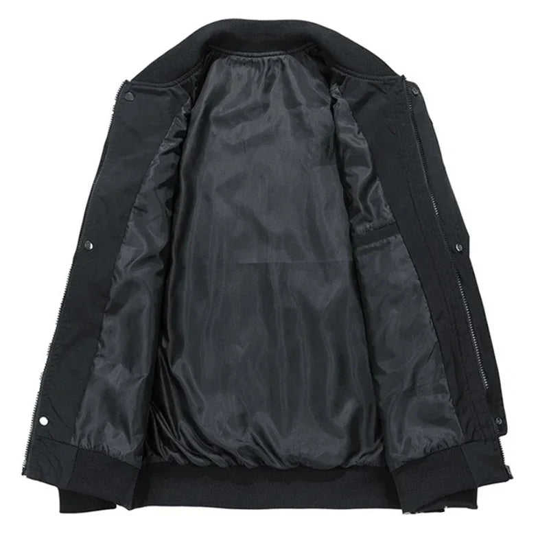 Bomber Jacket Men Workwear Cargo Jacket Outwear Autumn Plus Size Jacket Men's Pocket Loose Fashion Brand Coat 130kg 8XL
