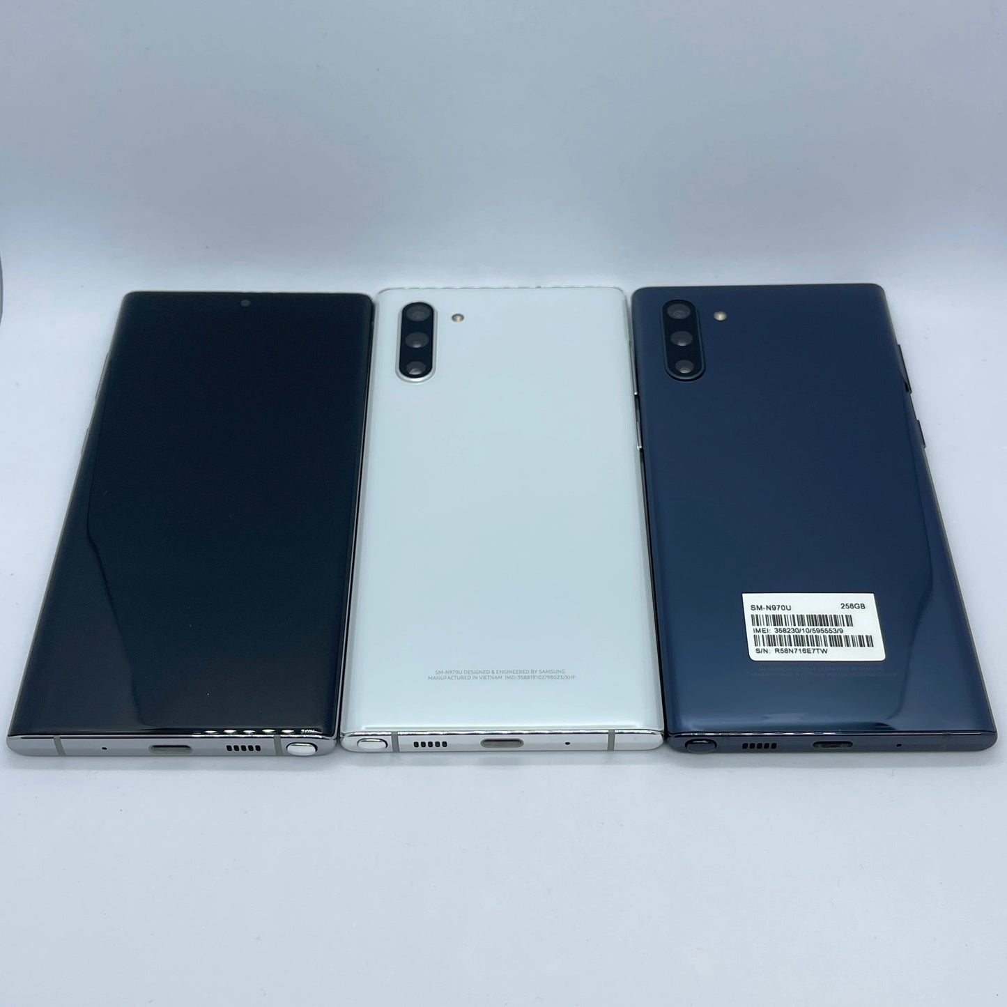 Original Samsung Galaxy NOTE 10 note10 N970U1 N970F Snapdragon 855 8GB RAM 256GB ROM 6.3" Octa-core AMOLED Unlocked Smart Phone