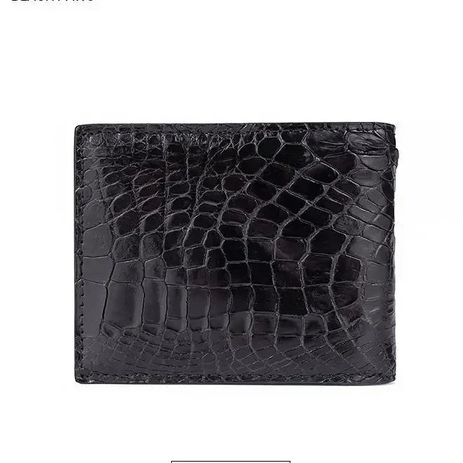 New Fashion Business Men's Alligator Wallets Crocodile Genuine Leather Short Organizer Wallet Boy Brand Luxury Card Holder Purse
