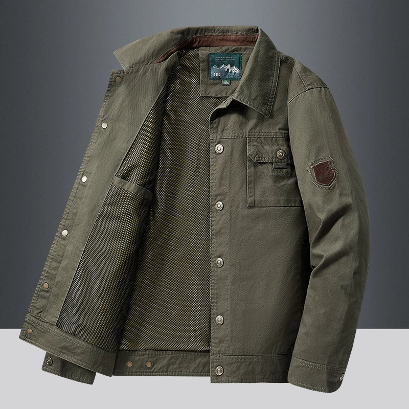 Cargo Jackets 2024 Autumn Men Casual Windbreaker Fashion Bomber Jacket Coat Male Baseball Jackets Camping Outerwear Man Clothes