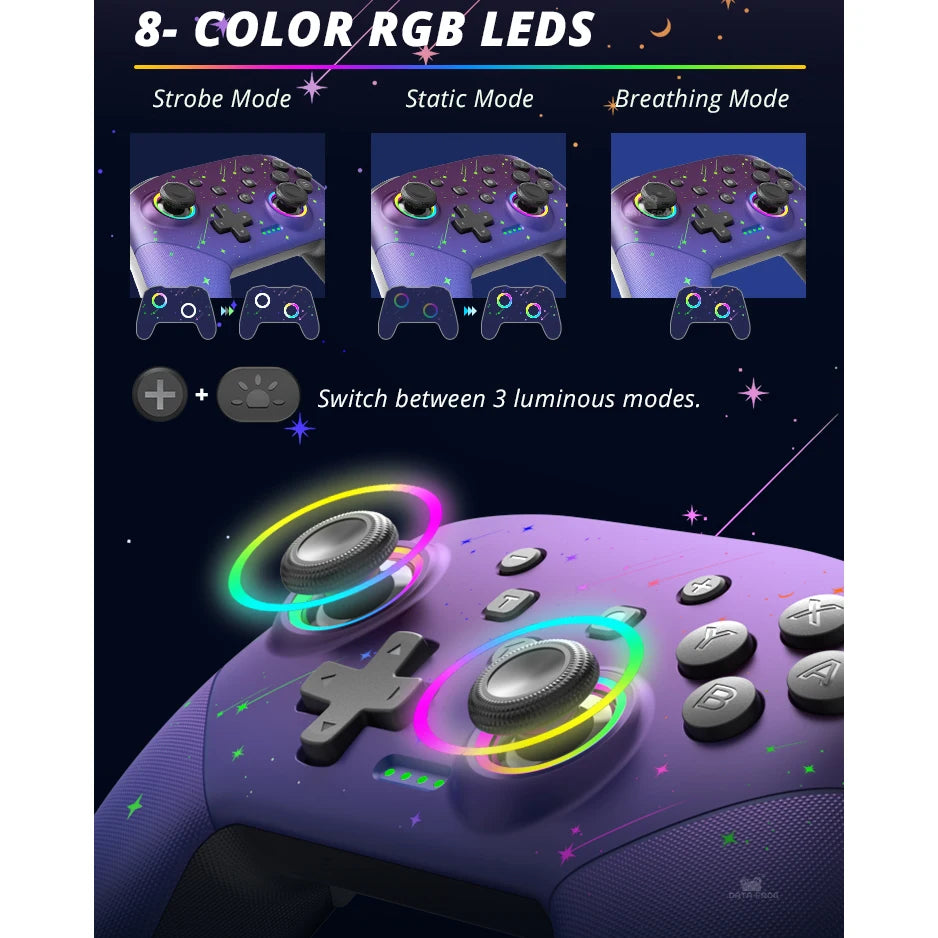 For Nintendo Switch Lite OLED Bluetooth Wireless Controller Gamepad Android Phone Mobile Wired USB PC Control Joystick Game Pad