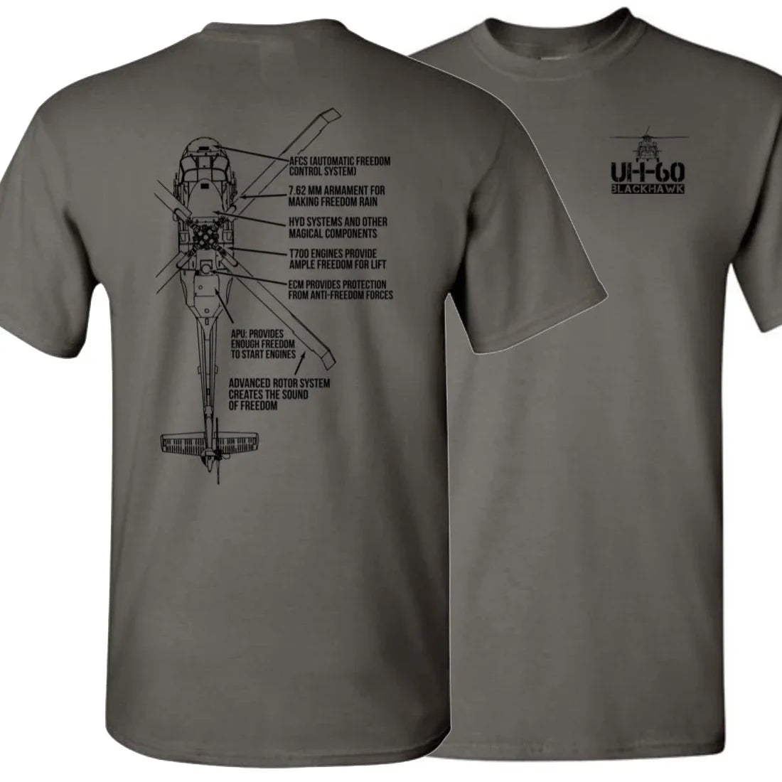 Summer Cotton Short Sleeve O-Neck Mens T Shirt New S-3XL Creative Design UH-60 Black Transport Helicopter T-Shirt.harajuku Hawk