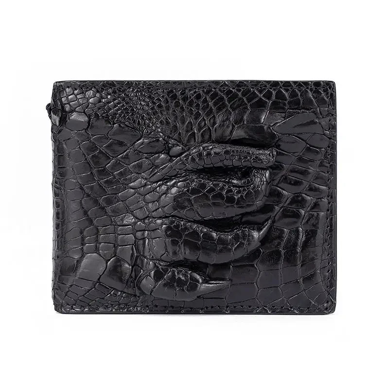New Fashion Business Men's Alligator Wallets Crocodile Genuine Leather Short Organizer Wallet Boy Brand Luxury Card Holder Purse