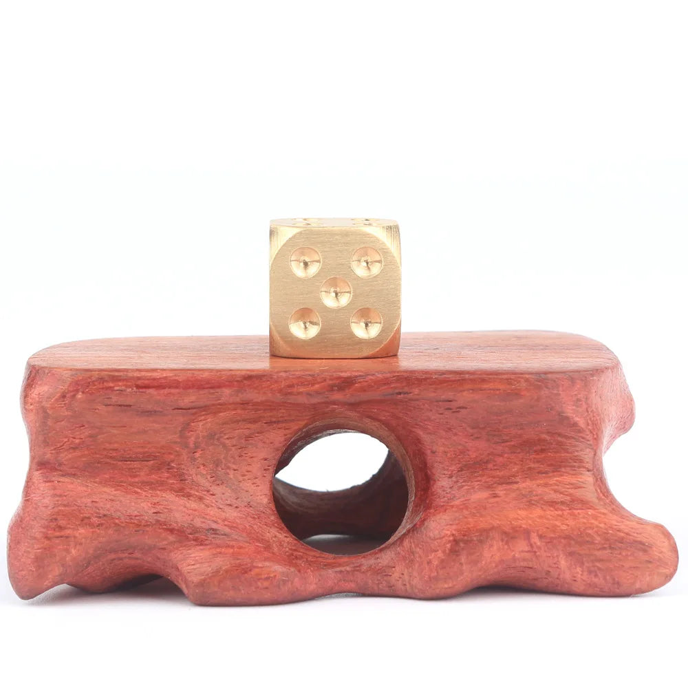 Brass Dice Pure Copper Metal Solid Dice Hand-polished Bar Supplies Creative Mahjong Sieve Entertainment Gambling Dice