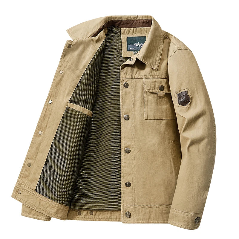 Cargo Jackets 2024 Autumn Men Casual Windbreaker Fashion Bomber Jacket Coat Male Baseball Jackets Camping Outerwear Man Clothes