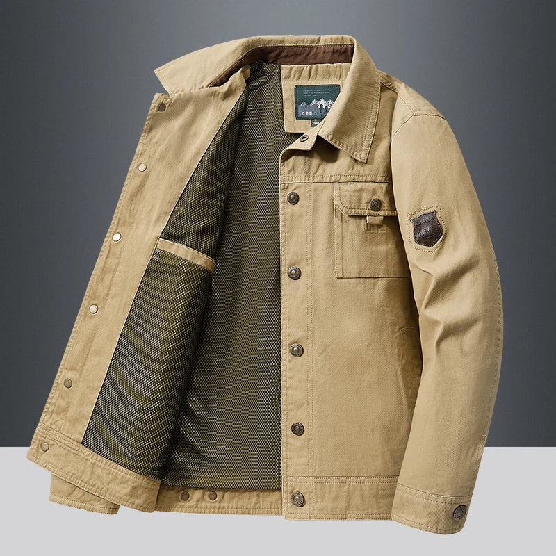 Cargo Jackets 2024 Autumn Men Casual Windbreaker Fashion Bomber Jacket Coat Male Baseball Jackets Camping Outerwear Man Clothes