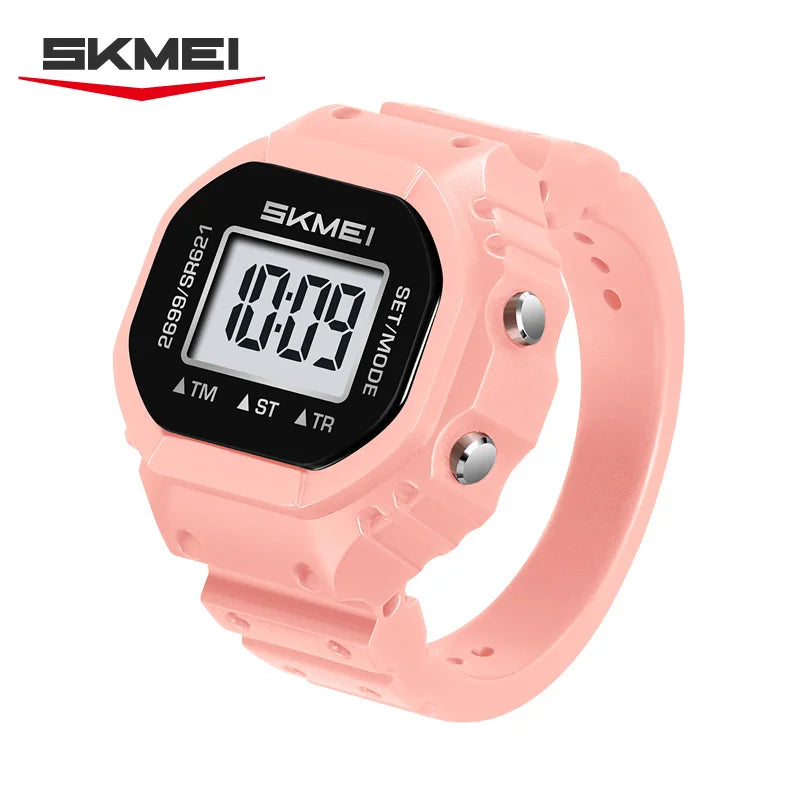 SKMEI 2699 New LED Digital Women Fashion Cool Rings Finger Watches Chronograph Plastic Watches Lady Jewelry (Cannot adjust size)