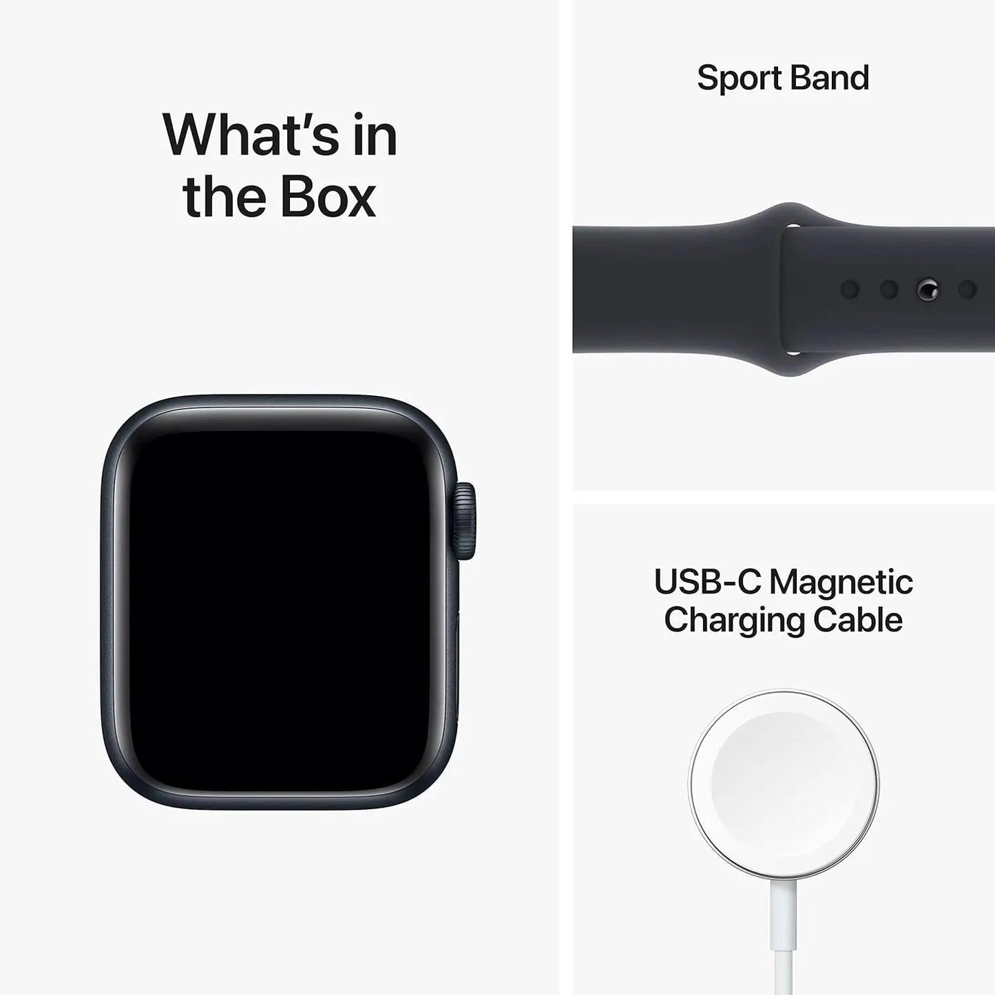 Apple Watch SE (2nd Gen) (GPS + Cellular, 44mm) - Midnight Aluminum Case with Midnight Sport Band, M/L (Certified Refurbished)