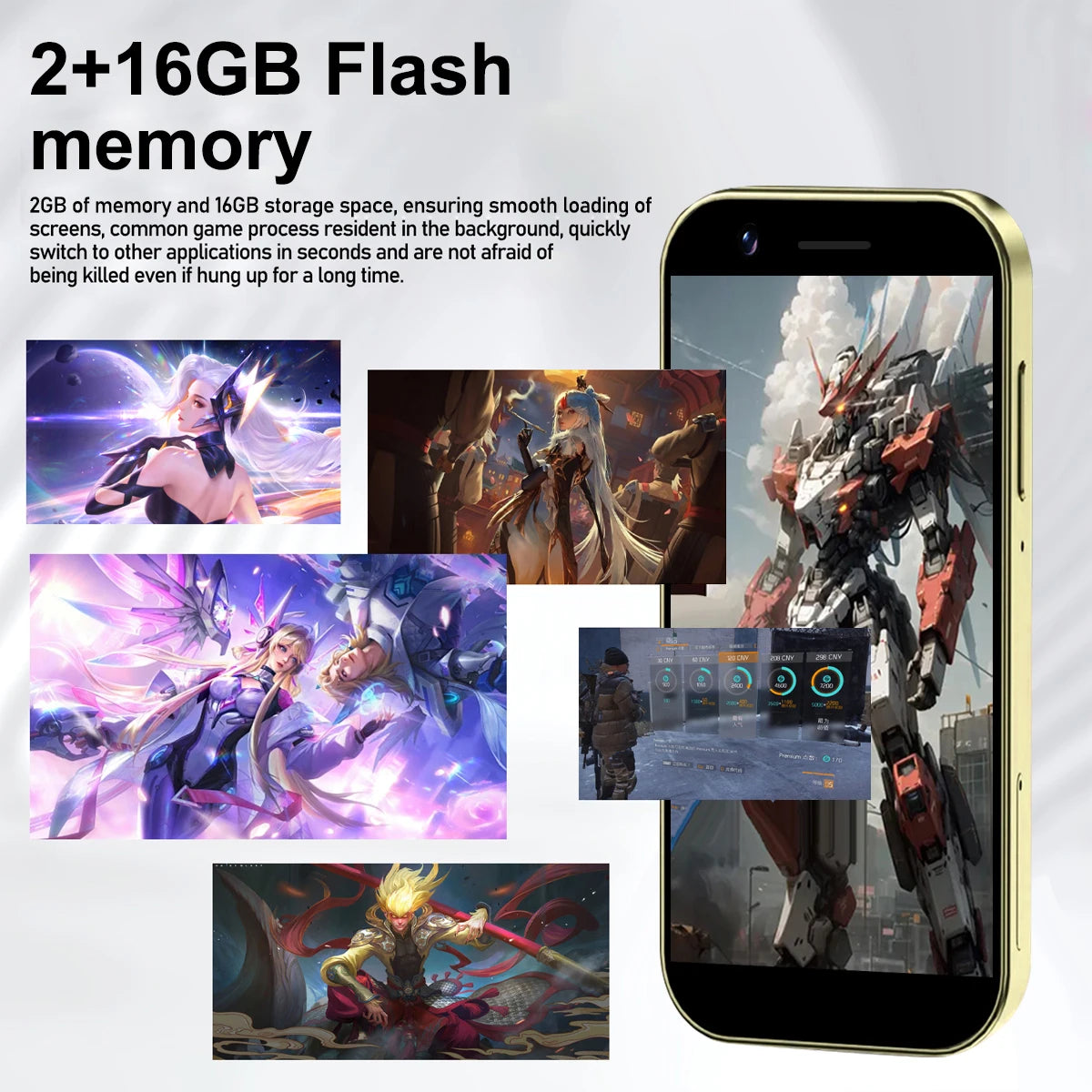 FUFFI-S24 Mini Phone,3.5 inch,2+16GB ROM,Google Play Store,Smartphone Android,Dual SIM,2+8MP,Cellphones.3G Network,Mobile phones