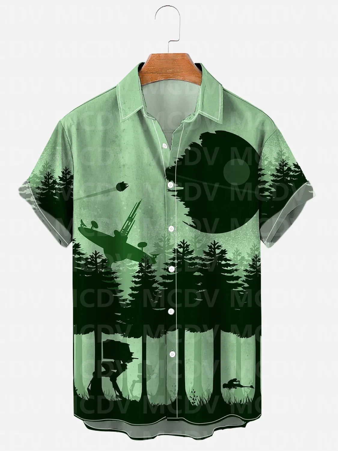 Alien Mecha Casual 3D Print Summer Classic Style Mens Fashion Hawaiian Dress Social Retro Shirt Blouse Camisas Casuais Slim Fit