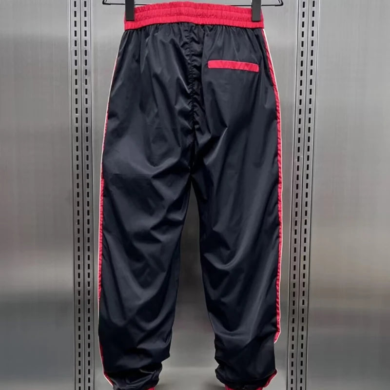 2024 Men's Joggers Casual Pants Sweatpants Workout Running Gym Fitness Blue Sports Trousers Men Clothing Digital Printing