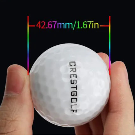 Luminous golf LED Luminous ball night practice flash l 6 a box gift ball set