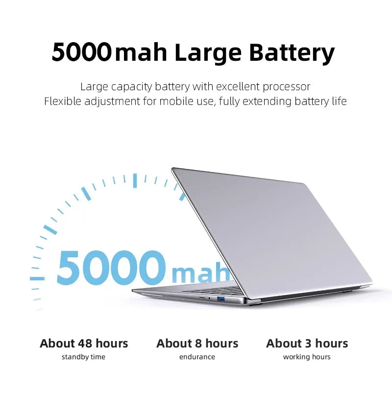 14.1 Inch Portable Laptop Computer Intel Core i7 7500U Dual Core 12GB RAM 512GB 1TB 2TB SSD Windows 11 Laptop Pc Gamer Notebook