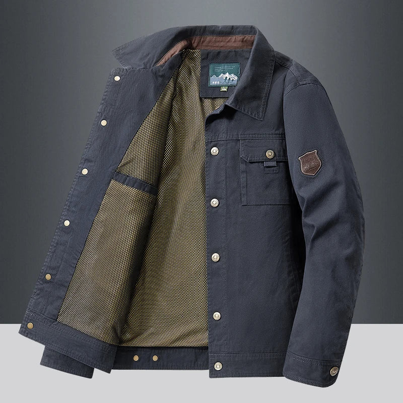 Cargo Jackets 2024 Autumn Men Casual Windbreaker Fashion Bomber Jacket Coat Male Baseball Jackets Camping Outerwear Man Clothes
