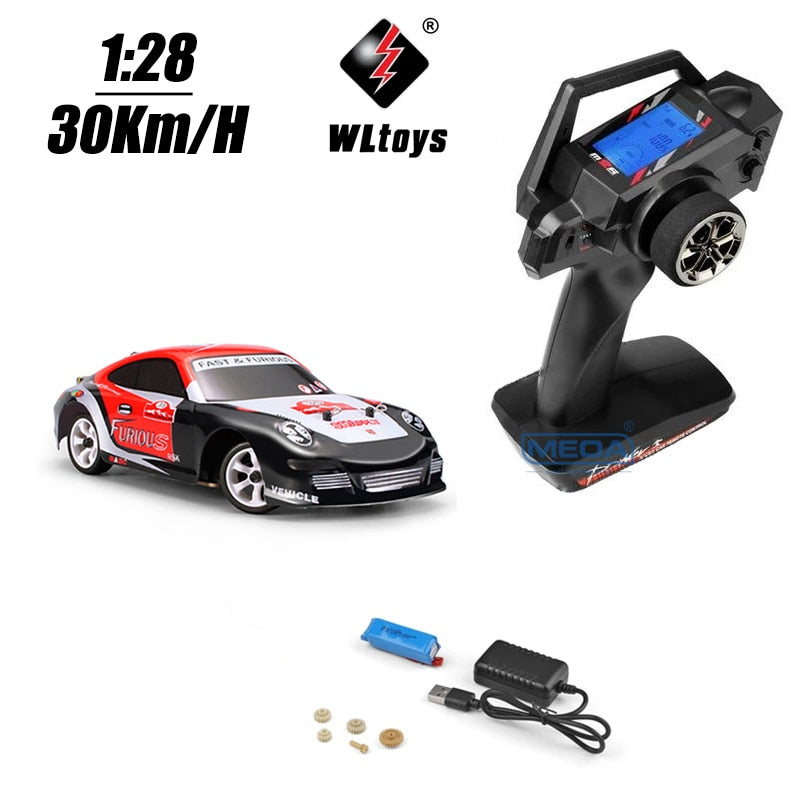 Wltoys 284131 K989 K969 4WD 30Km/H High Speed Racing Mosquito RC Car 1/28 2.4GHz Off-Road RTR RC Rally Drift Car Indoor Toy