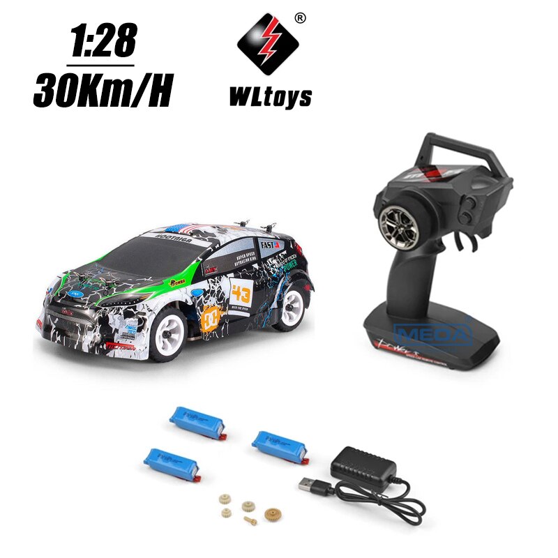 Wltoys 284131 K989 K969 4WD 30Km/H High Speed Racing Mosquito RC Car 1/28 2.4GHz Off-Road RTR RC Rally Drift Car Indoor Toy
