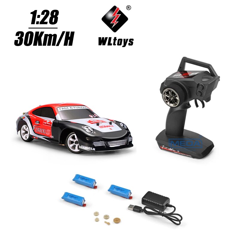 Wltoys 284131 K989 K969 4WD 30Km/H High Speed Racing Mosquito RC Car 1/28 2.4GHz Off-Road RTR RC Rally Drift Car Indoor Toy