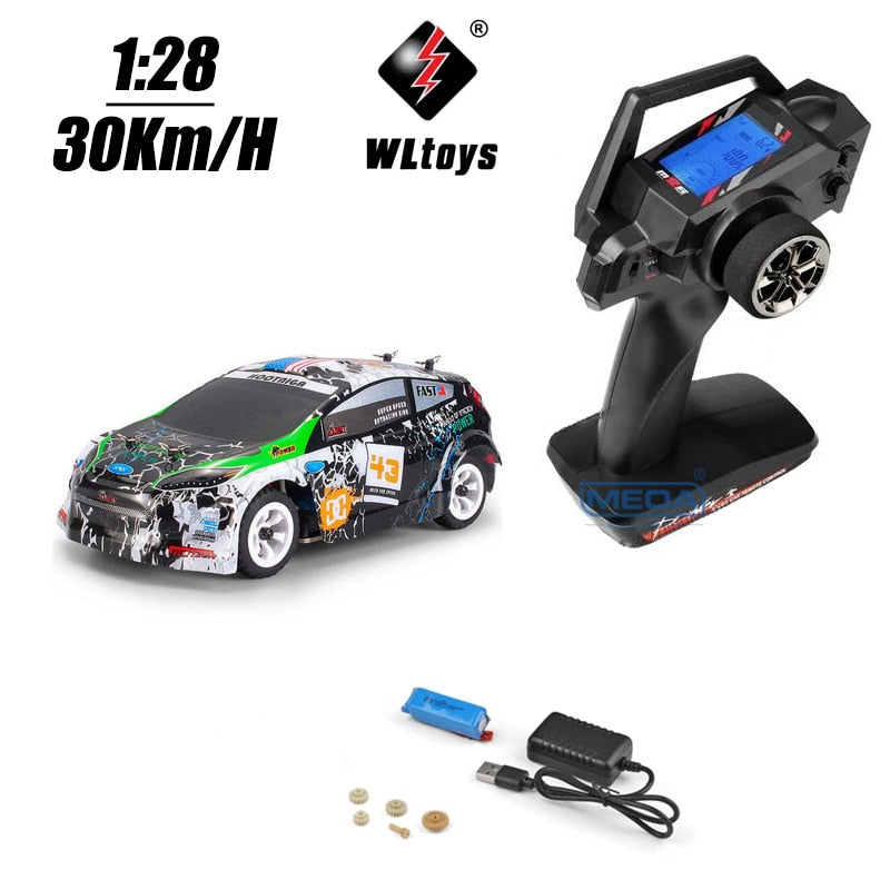 Wltoys 284131 K989 K969 4WD 30Km/H High Speed Racing Mosquito RC Car 1/28 2.4GHz Off-Road RTR RC Rally Drift Car Indoor Toy