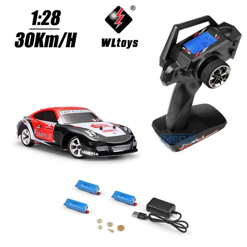 Wltoys 284131 K989 K969 4WD 30Km/H High Speed Racing Mosquito RC Car 1/28 2.4GHz Off-Road RTR RC Rally Drift Car Indoor Toy