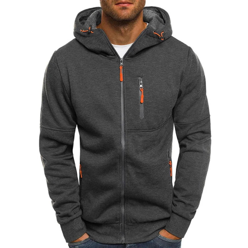 2025 Fashion Hoodies Men Brand Personality Zipper Hooded Sweatshirt Male Hoody Tracksuit Hip Hop Autumn Winter Hoodie Mens