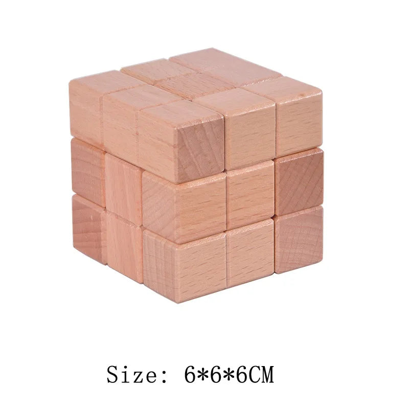 Lu Ban Puzzle Wooden Brain Toys IQ Games Children And Adults Casse Tete Rompecabezas 3D De Madera Juegos De Inteligencia