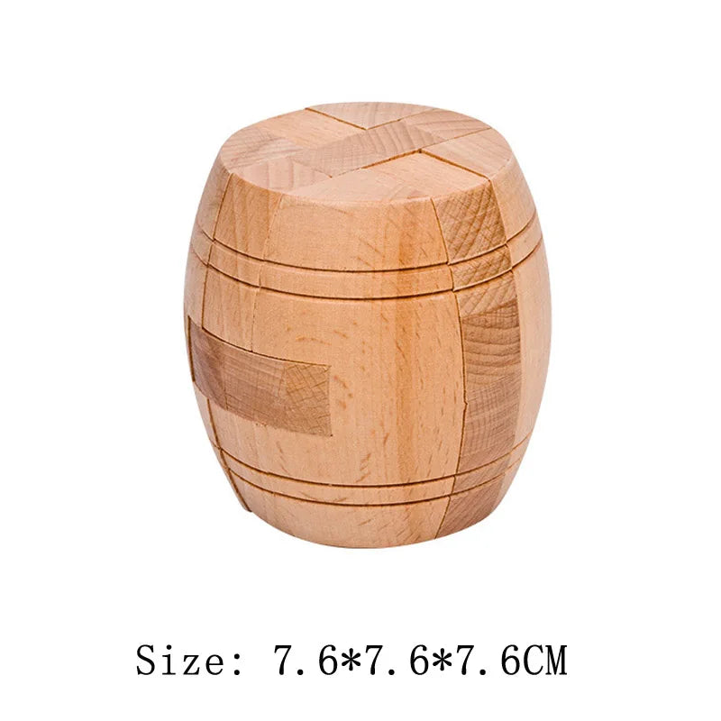 Lu Ban Puzzle Wooden Brain Toys IQ Games Children And Adults Casse Tete Rompecabezas 3D De Madera Juegos De Inteligencia