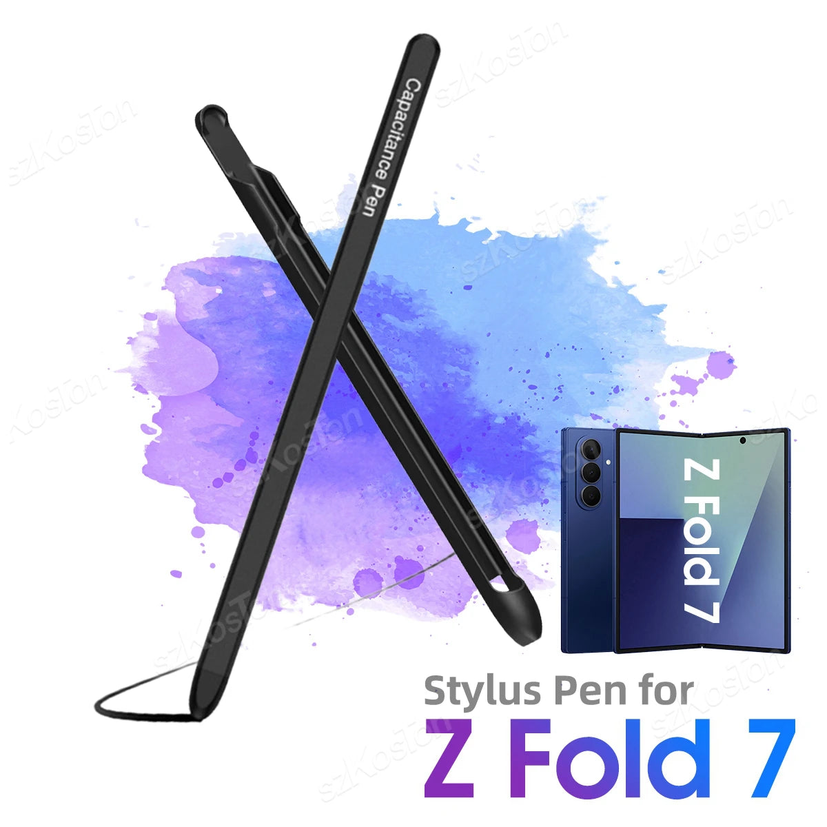 Stylus Pen Replacement for Samsung Galaxy Z Fold 7 Fold Edition Phone Portable Electromagnetic Pen With Slot Holder