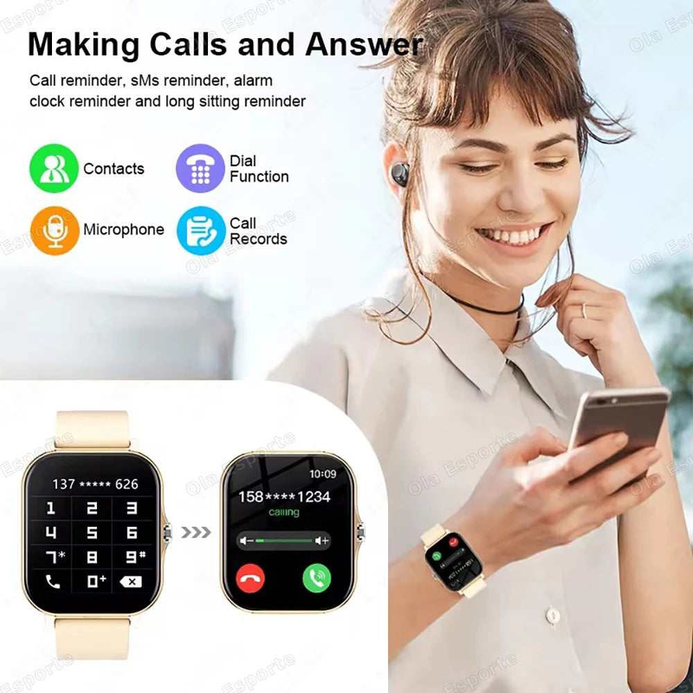 2026 New 1.83-inch Smartwatch Call Notifications Sleep Monitoring Activity Tracking Smart Watch Compatible with Android and iOS
