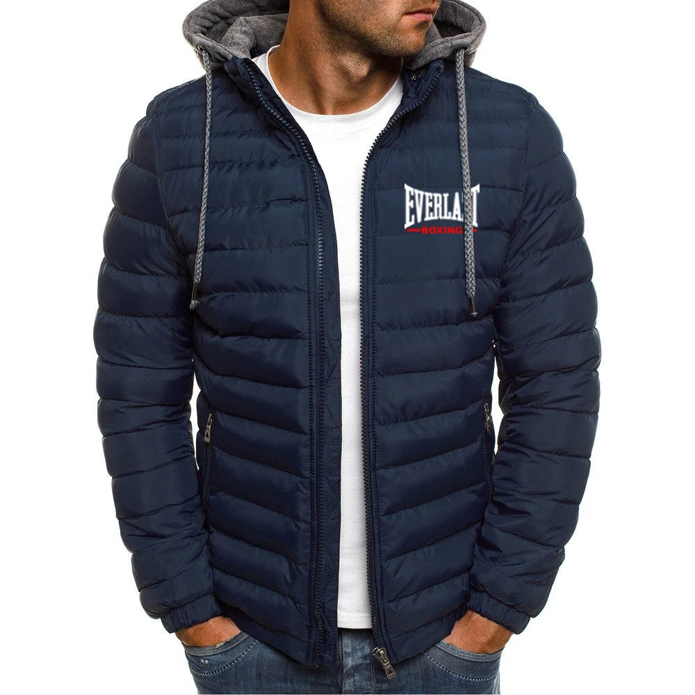 Everlast 2025 Autumn Winter Man's Seven-color Cotton-padded Hoodies Cold Resistant Mountaineering Clothing Coat Leisure Jacket