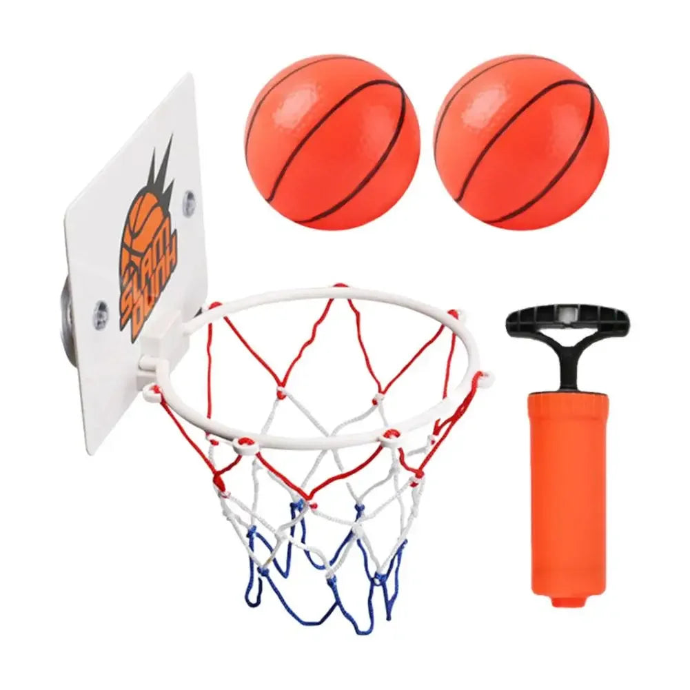 Indoor Basketball Hoop Sports Fan Backboards For Kids Boys Girls Door Room Suction Cup Basketball Hoop Mini Hoop With 2 Bal B9x5