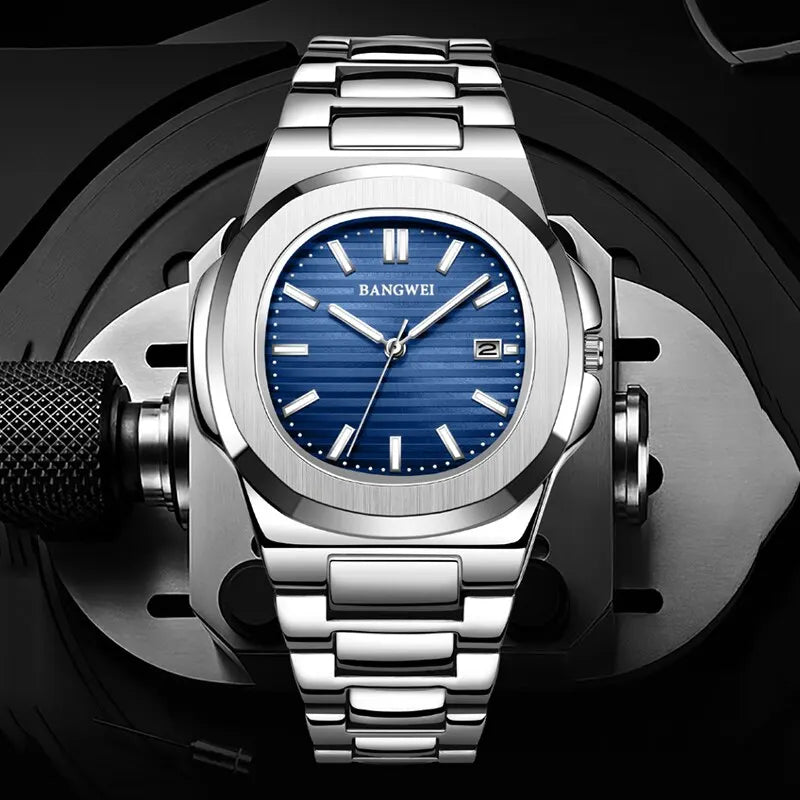 2026 New Luxury Men Quartz Watches 30M Waterproof Automatic Date Watch Man Stainless Steel Sport Chronograph Watch for Men Clock