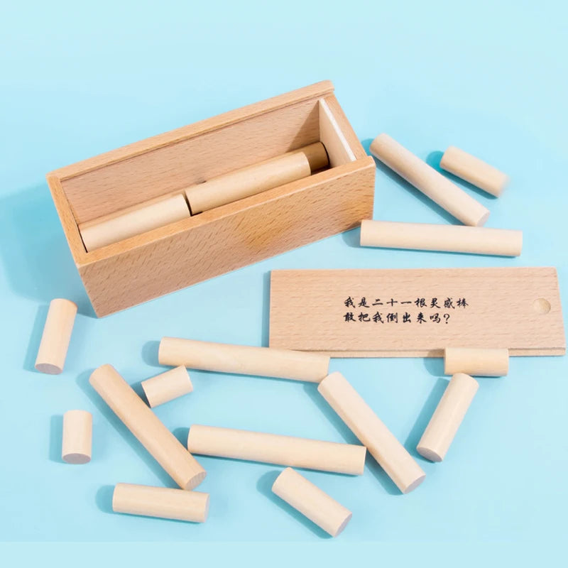 Impossible Puzzle Box for Adults And Kids Wooden Brain Teaser Toys Luban Lock Casse Tete Chinois IQ Test Logic Challenges