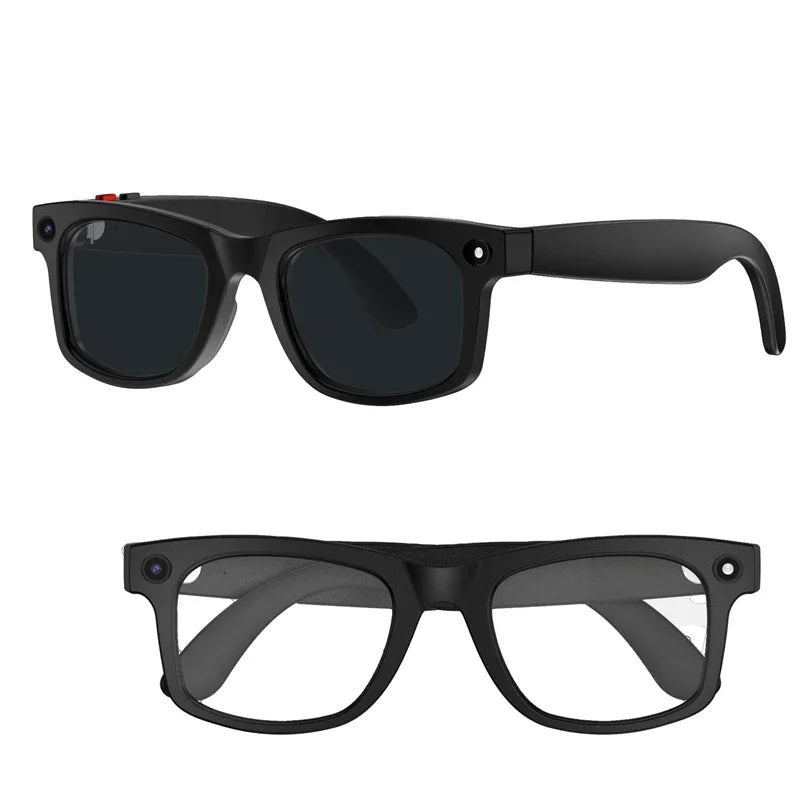 Lenovo Smart Glasses AI Translation 8MP HD Camera 4K Shooting Image Bluetooth Call Recording Music Smart Sunglasses