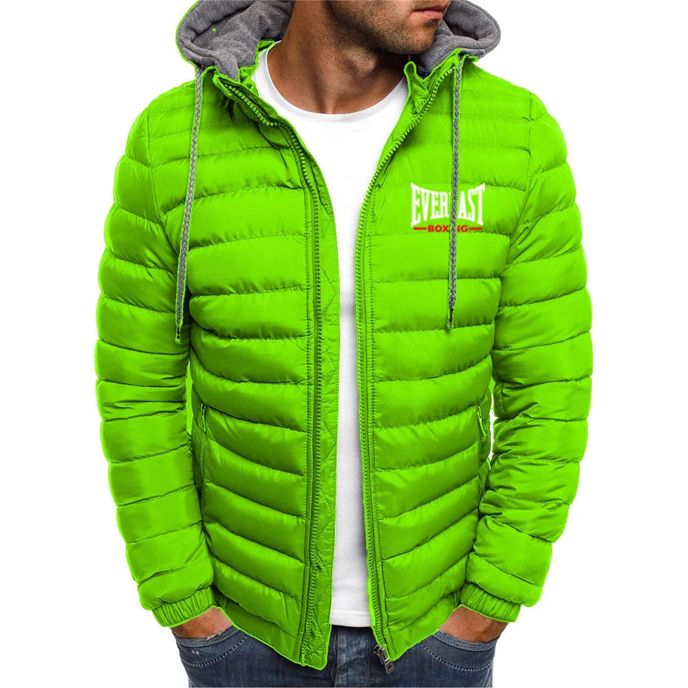 Everlast 2025 Autumn Winter Man's Seven-color Cotton-padded Hoodies Cold Resistant Mountaineering Clothing Coat Leisure Jacket