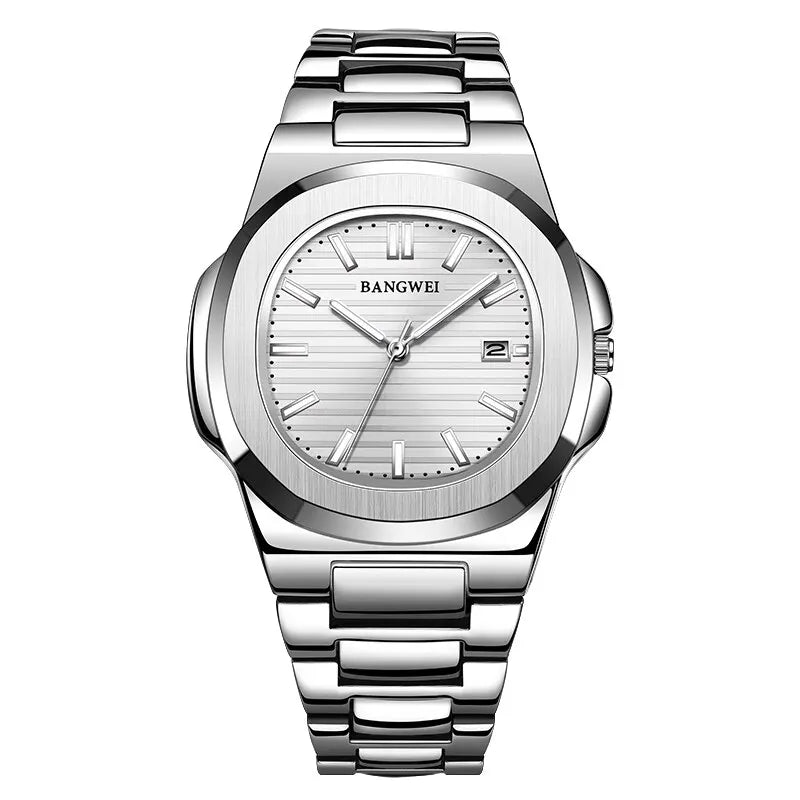 2026 New Luxury Men Quartz Watches 30M Waterproof Automatic Date Watch Man Stainless Steel Sport Chronograph Watch for Men Clock