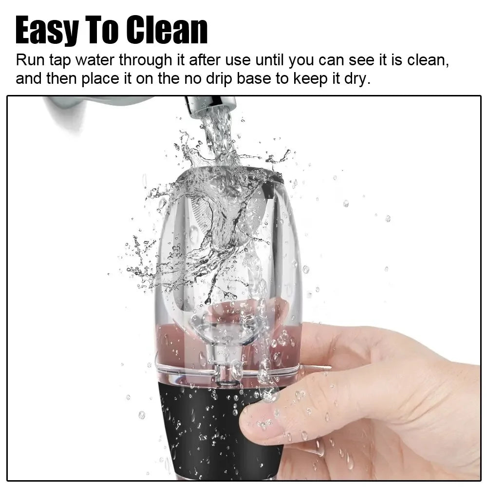 Professional Wine Decanter Pourer With Filter and Base Quick Sobering Wine Whisky Aerator Dispenser For Bar Party Kitchen