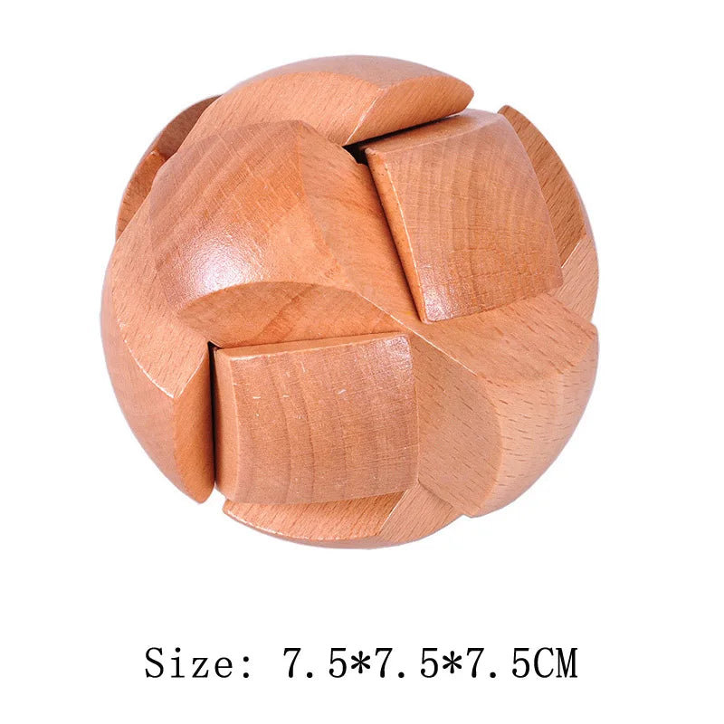 Lu Ban Puzzle Wooden Brain Toys IQ Games Children And Adults Casse Tete Rompecabezas 3D De Madera Juegos De Inteligencia