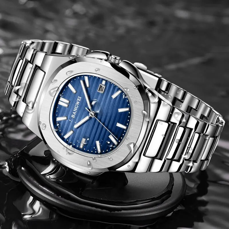 2026 New Luxury Men Quartz Watches 30M Waterproof Automatic Date Watch Man Stainless Steel Sport Chronograph Watch for Men Clock